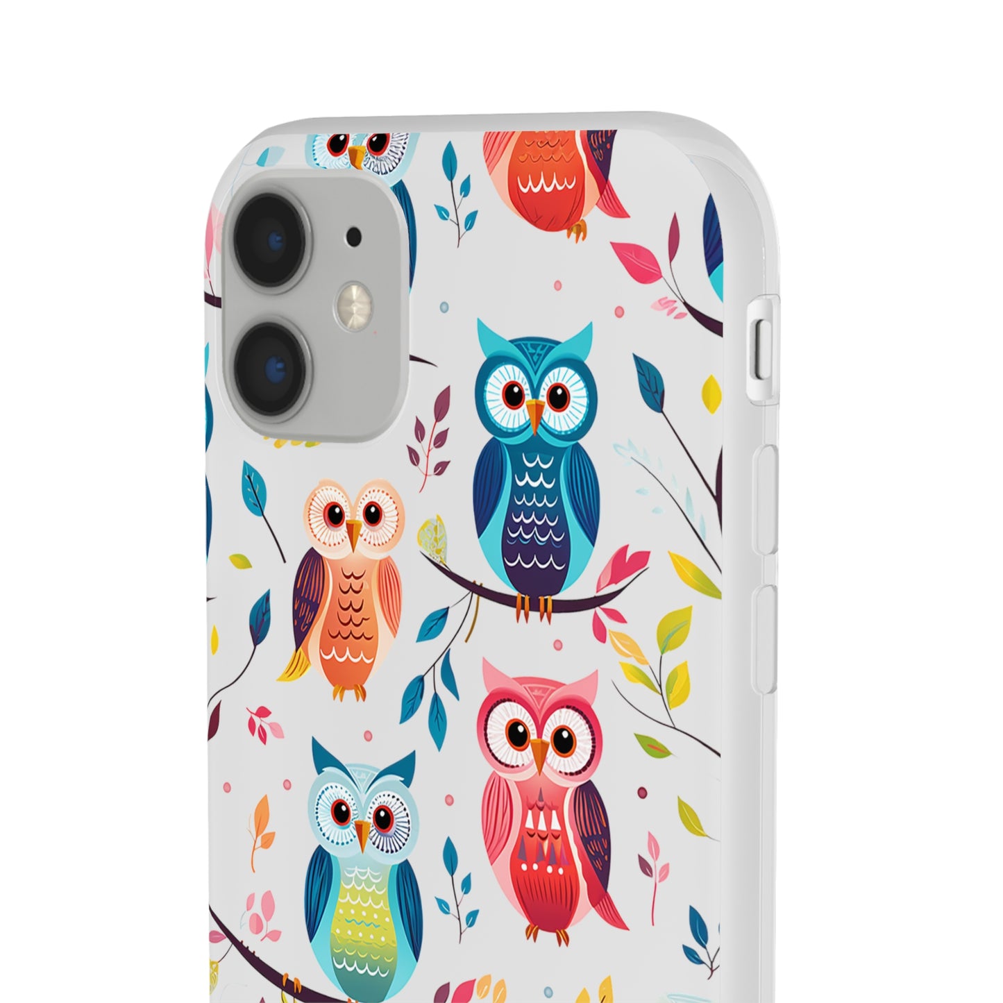 Whimsical Owl Flexi and Transparent Phone Case