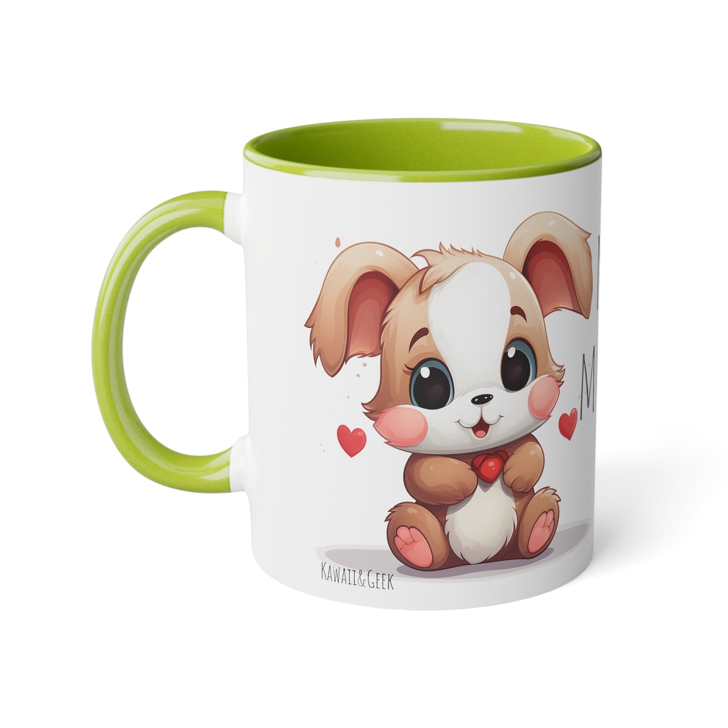 11oz Bi-Color Mug: "Morning Hug" Teddy Duo - EU