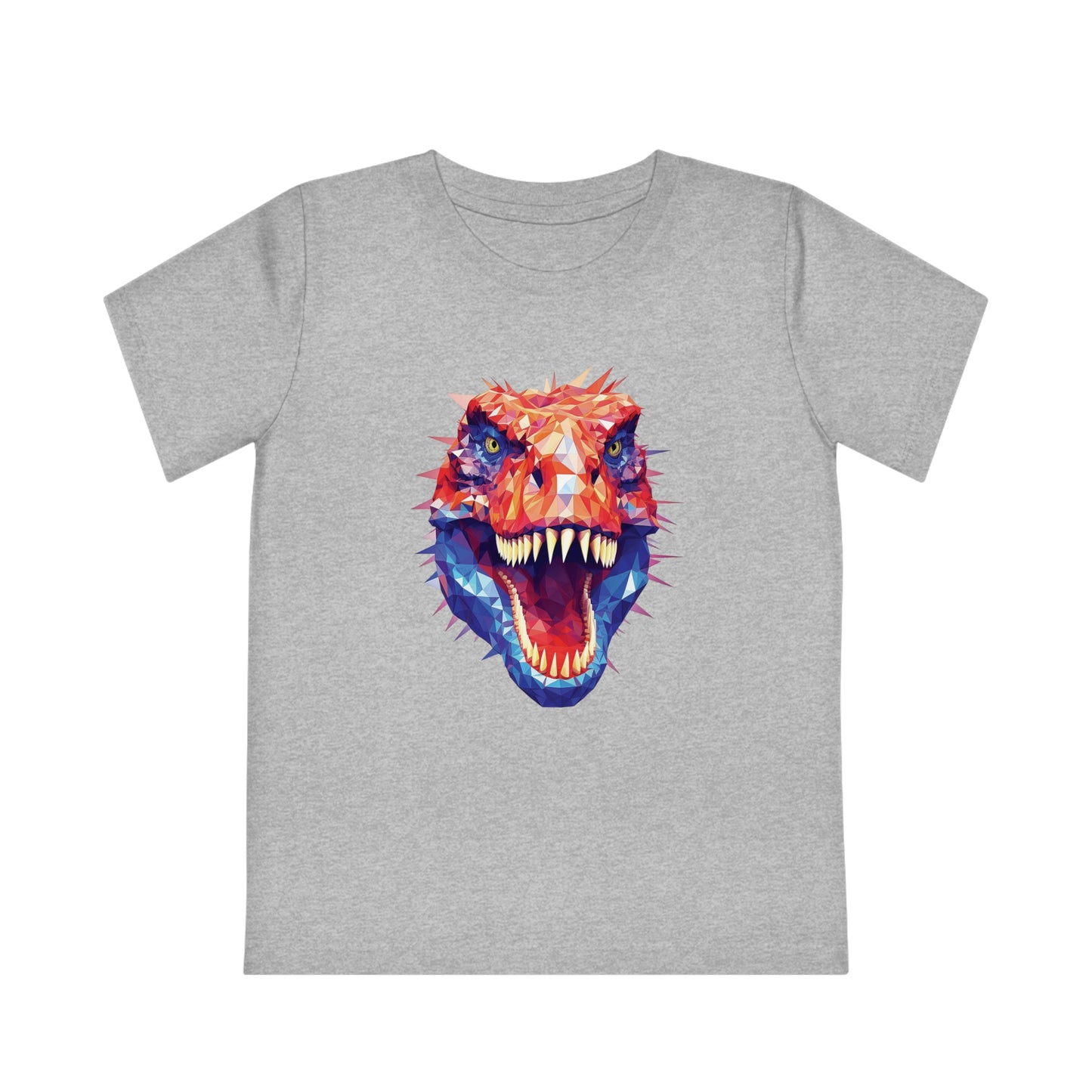 T-Rex Polygonal Kids T-Shirt - Unleash Prehistoric Fun