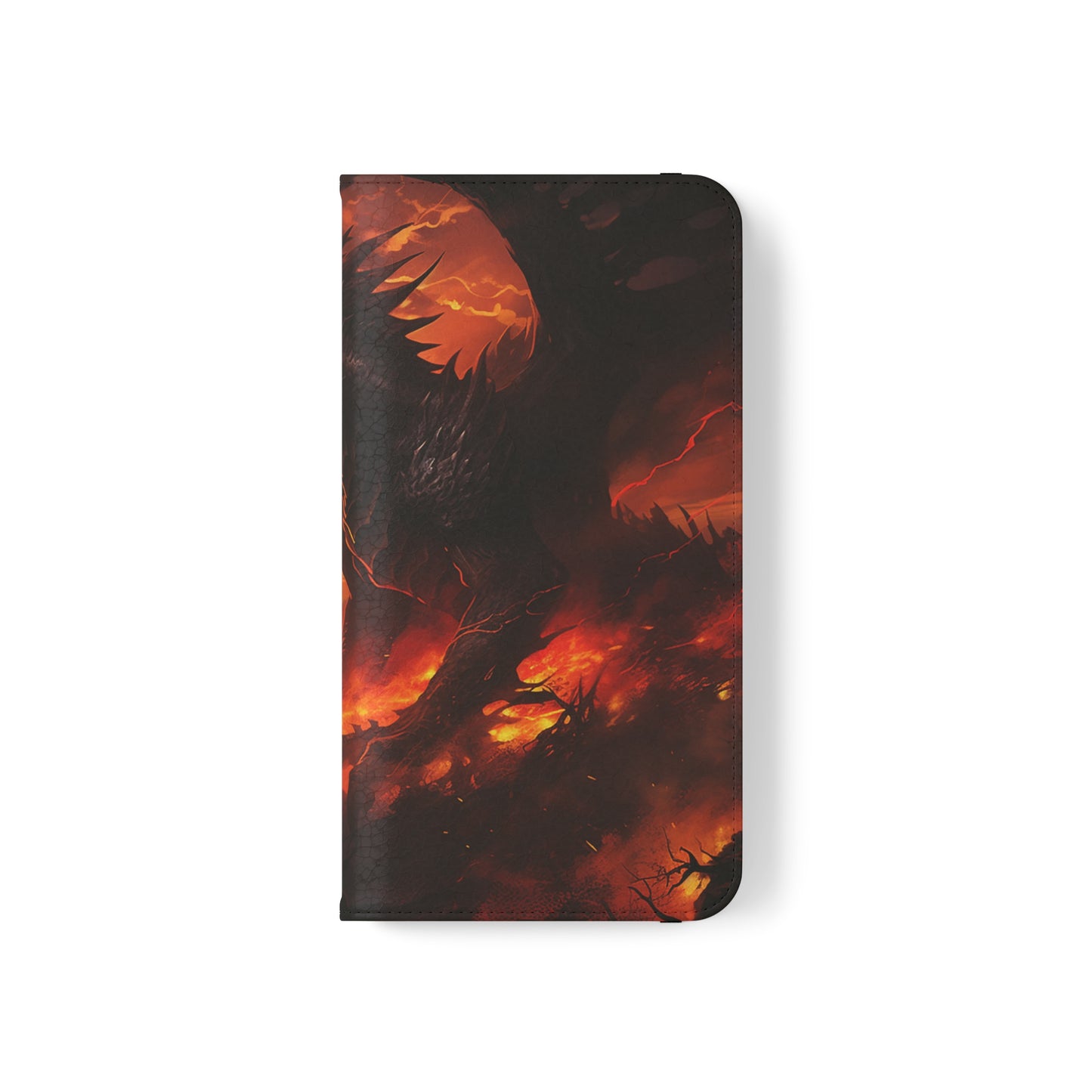 Apocalyptic Red Dragon Flip Phone Case