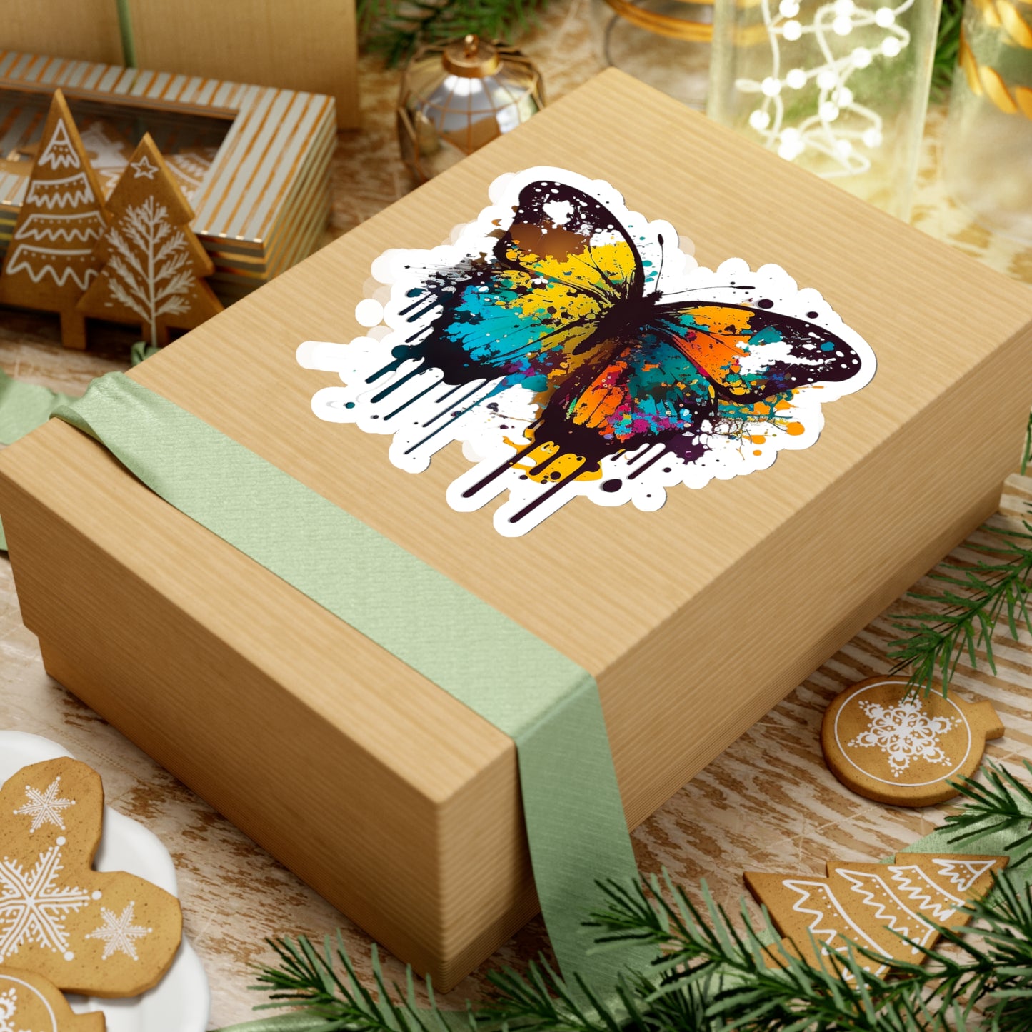 Watercolor Butterfly Sticker - Add Some Beautiful and Unique Style to Your Tech