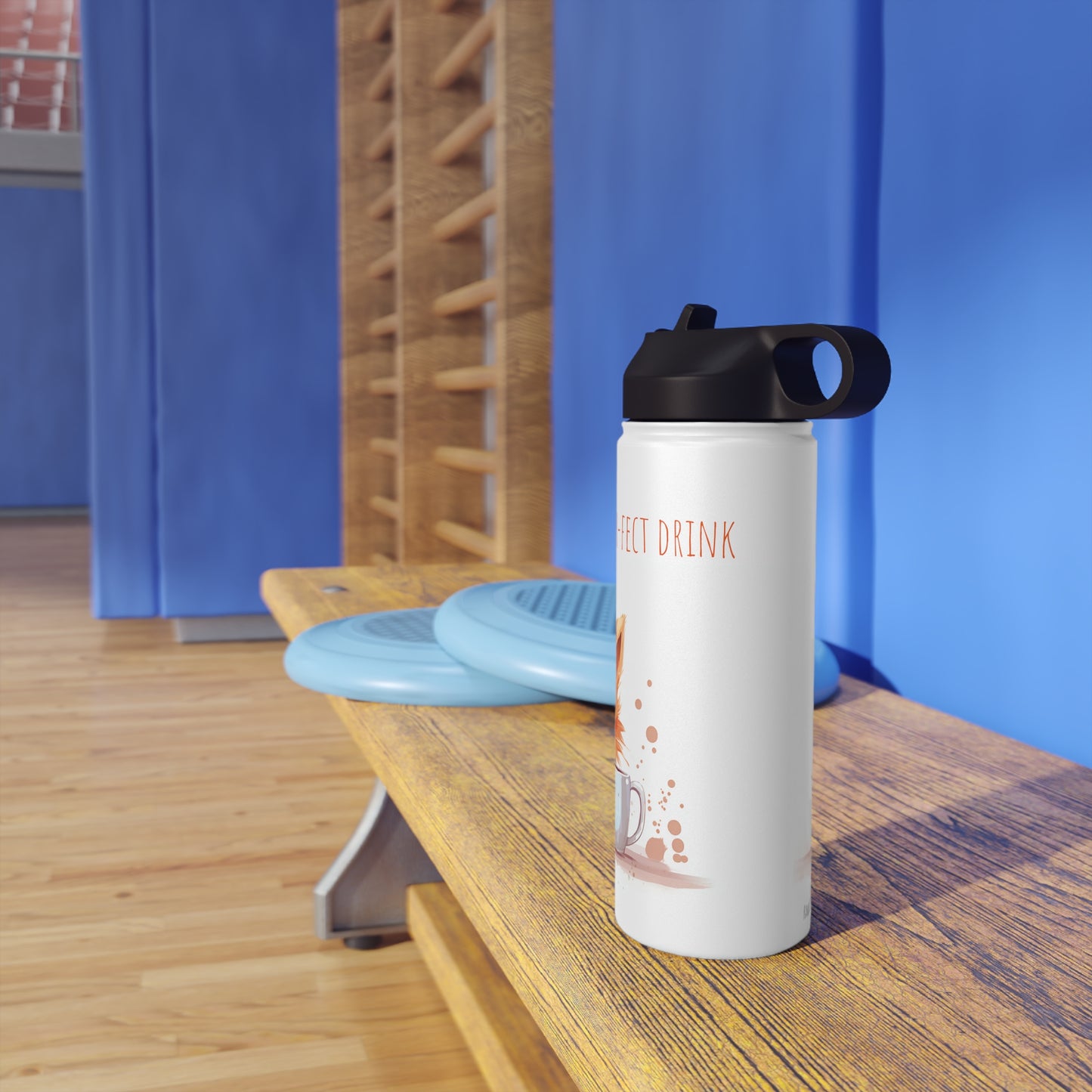 Cute cat Stainless Steel Bottle: Cat & Drink Delight, Purr-fect Morning