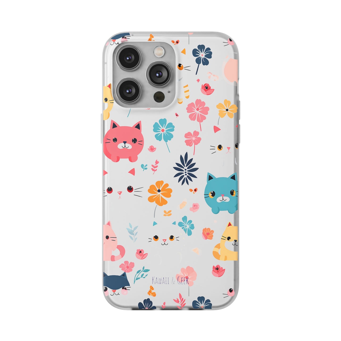 Playful Kittens: Flexi Transparent Phone Case
