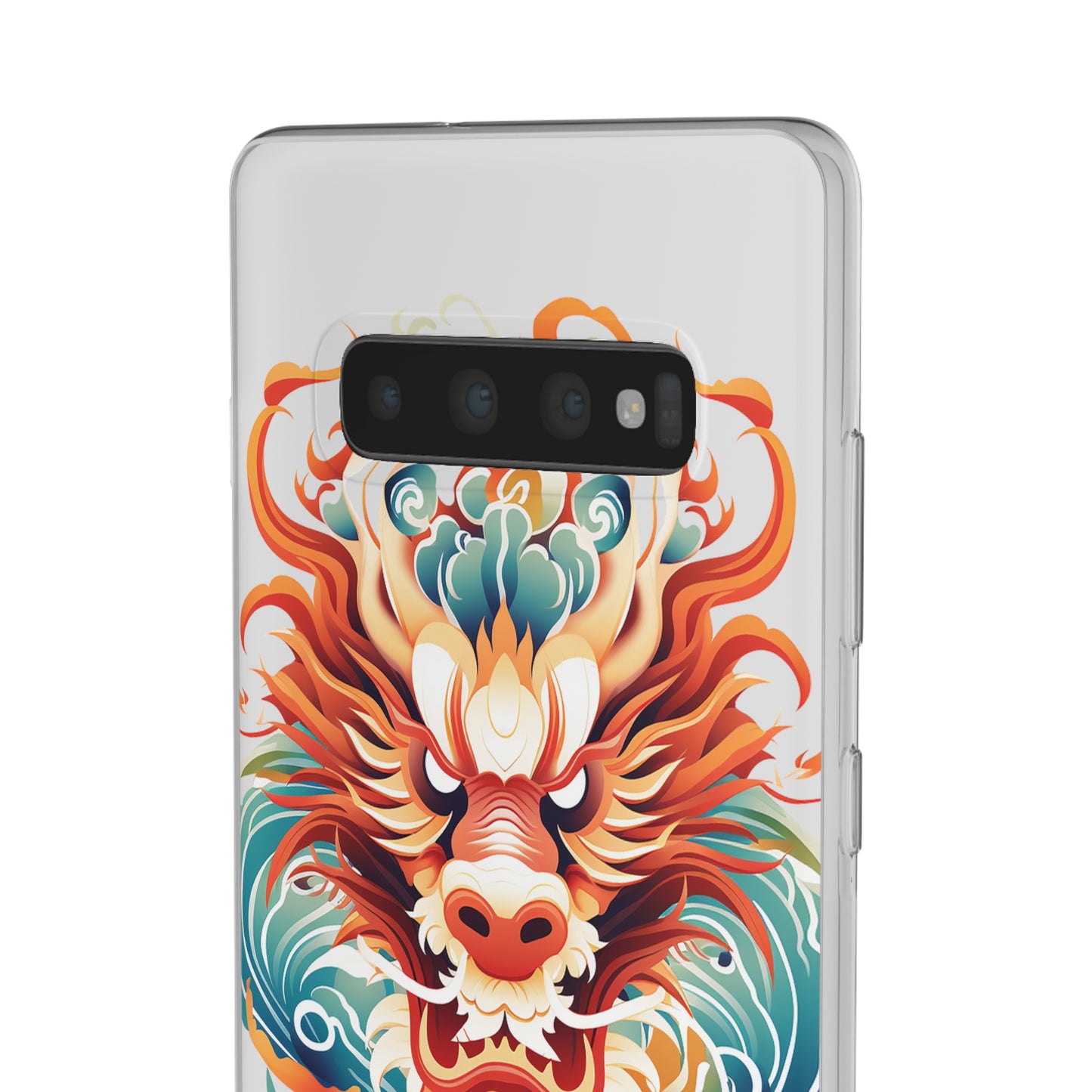 Chinese Ink Dragon Flexi Transparent Phone Case