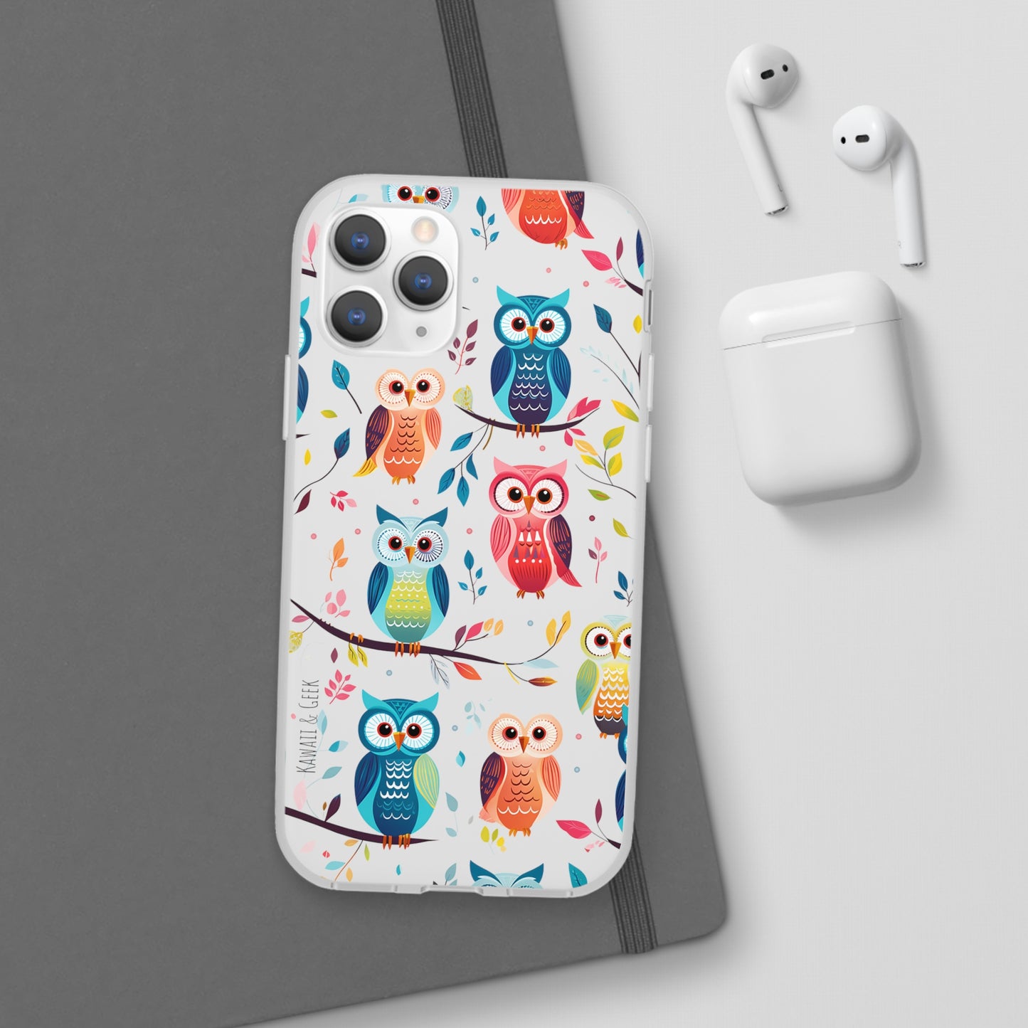 Whimsical Owl Flexi and Transparent Phone Case