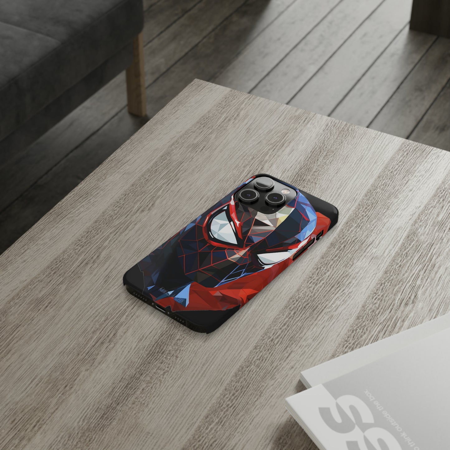 Miles Morales Slim Phone Case iPhone 15 Compatible - Embrace Superhero Style - Spider Man