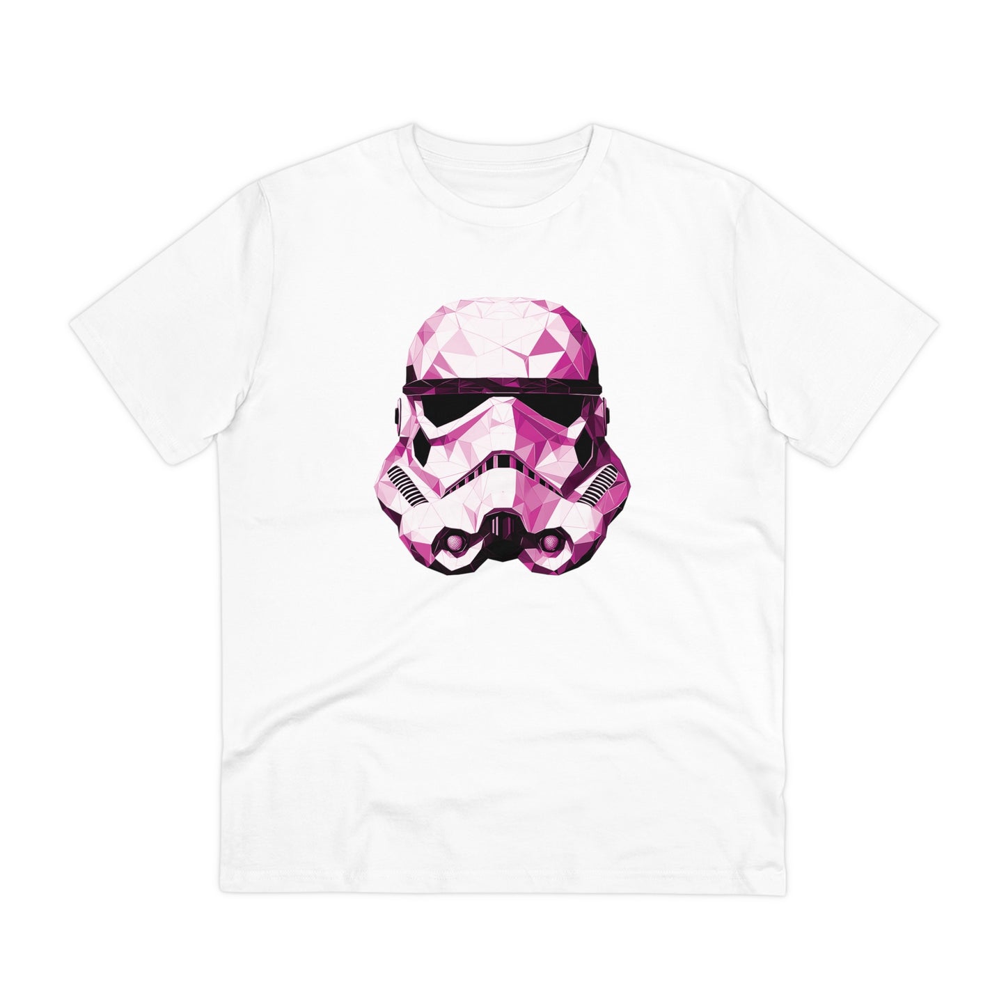 Stormtrooper Polygonal T-Shirt Pink Edition - Embrace Galactic Precision