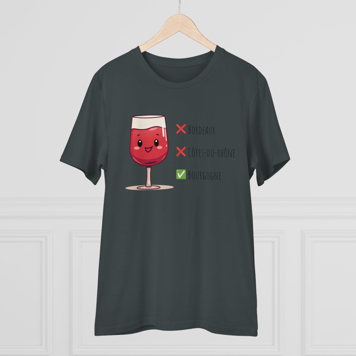 Eco-Friendly 'Bourgogne Wine Wins' T-Shirt - Wine Region Vote, Unisex"