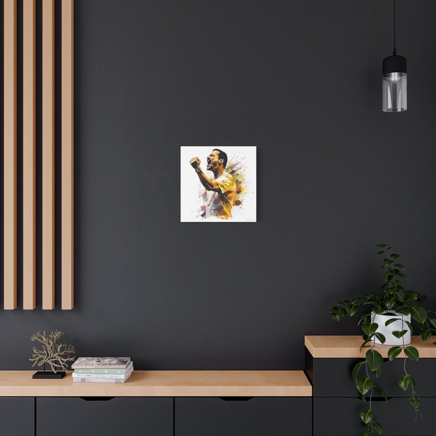 Freddie Mercury Watercolor Elegance Cotton Canvas