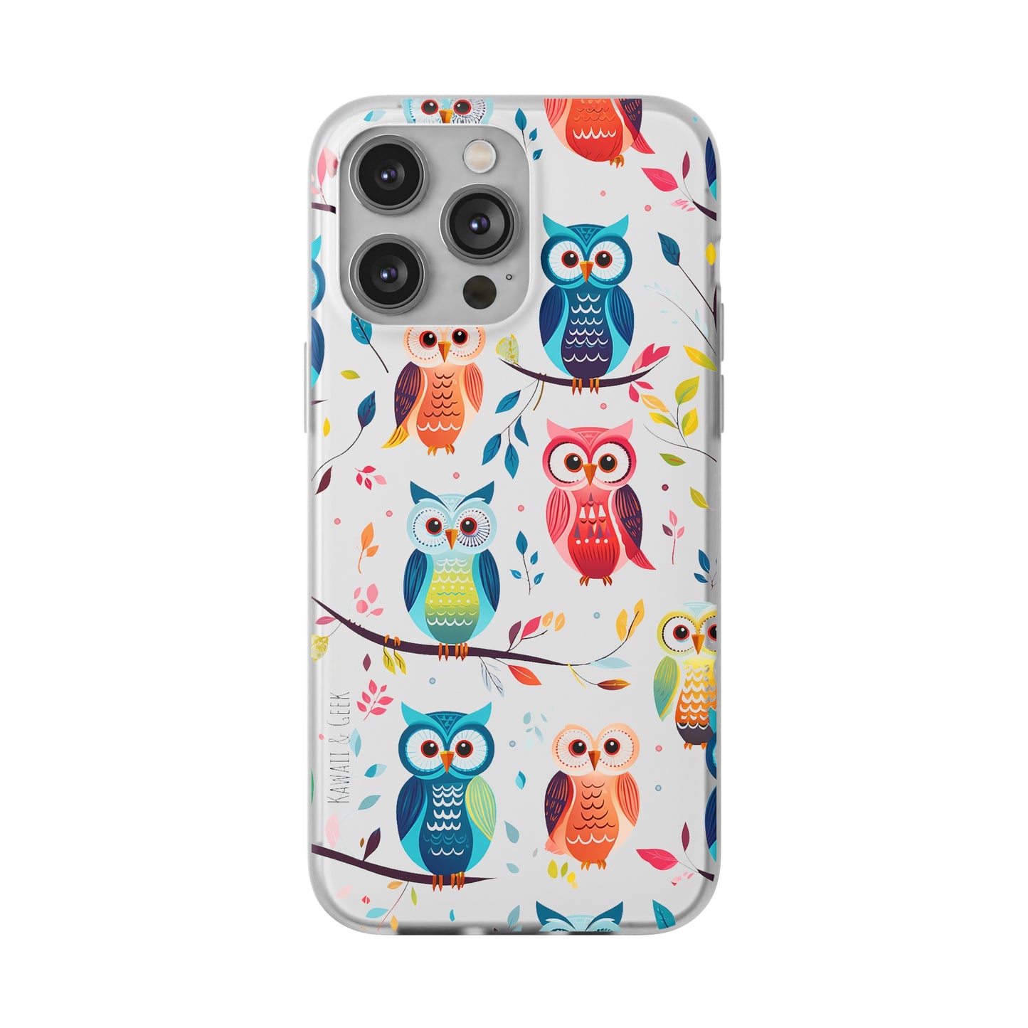 Whimsical Owl Flexi and Transparent Phone Case