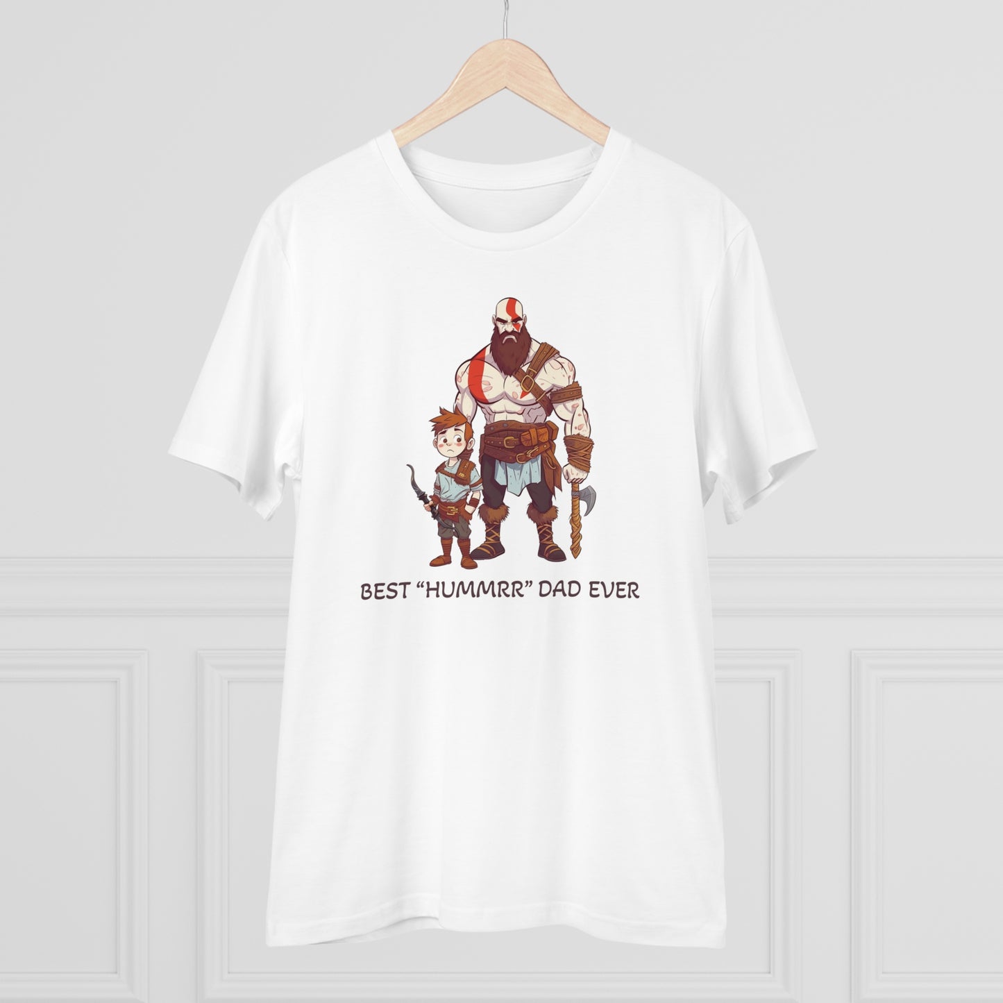 Kratos - God of War T-Shirt - BEST Hummrr Dad Ever - Celebrate Father's Day with Playful Style