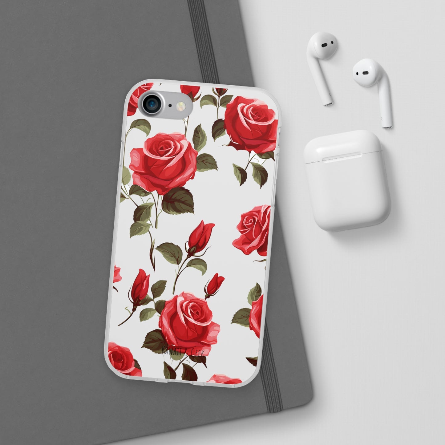 Delicate Rose Flexi Transparent Phone Case