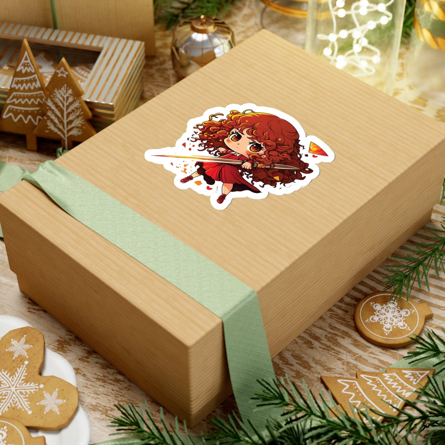 Hermione Granger Sticker ready for battle - Add Some Cute and Magical Style to Your Tech - Harry Potter
