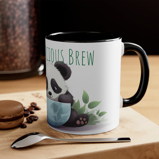 Cute Panda Coffee Mug : "Panda-licious Brew"