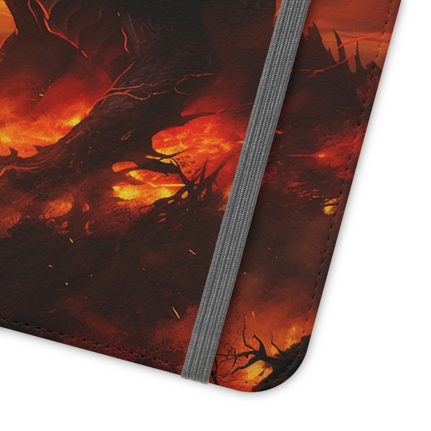 Apocalyptic Red Dragon Flip Phone Case