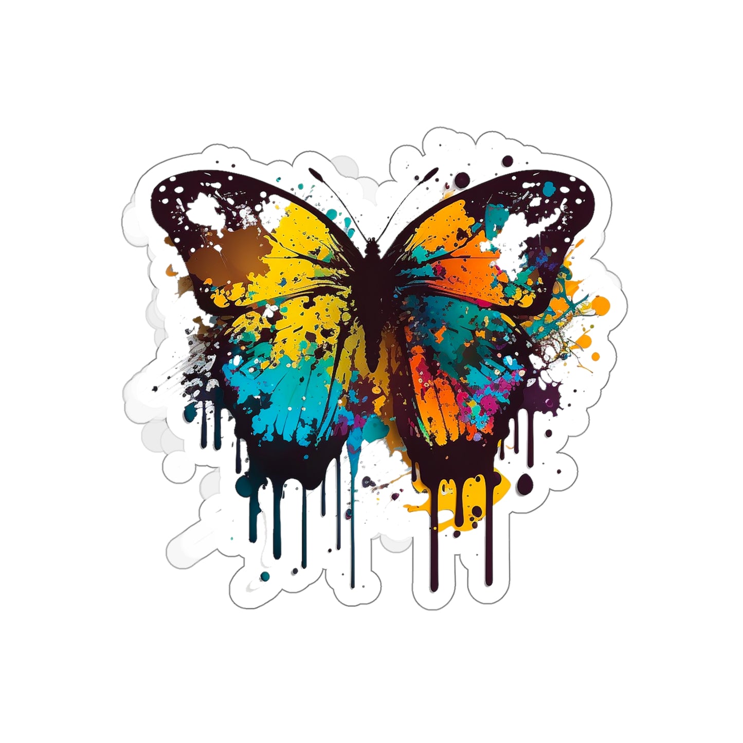 Watercolor Butterfly Sticker - Add Some Beautiful and Unique Style to Your Tech