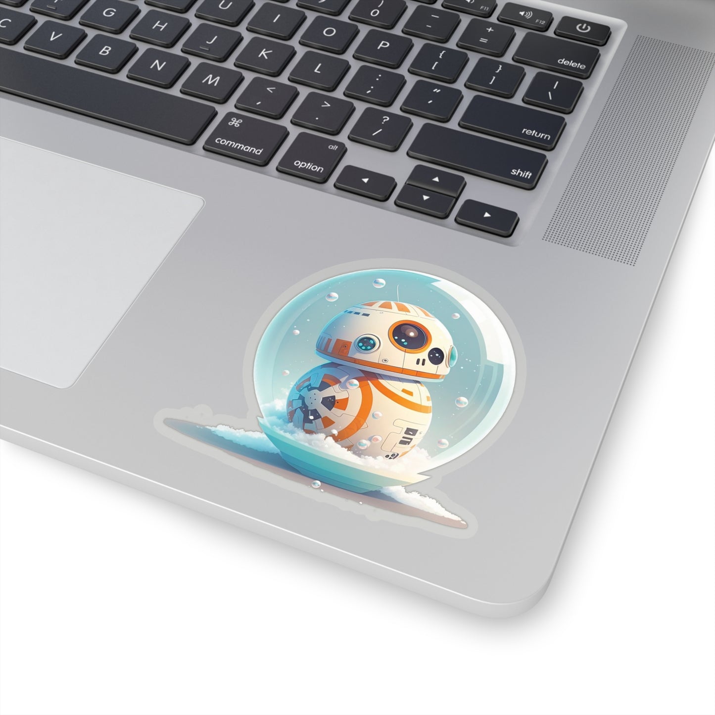 Cute BB8 in Snowball Sticker - Add Some Playful and Adorable Style to Your Tech - Star Wars