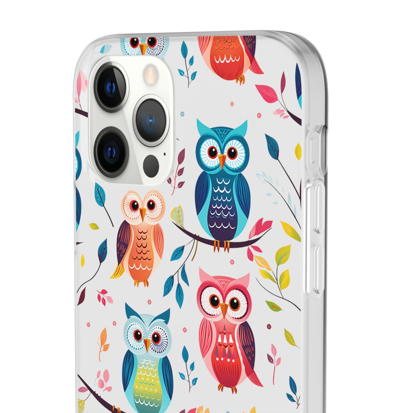 Whimsical Owl Flexi and Transparent Phone Case