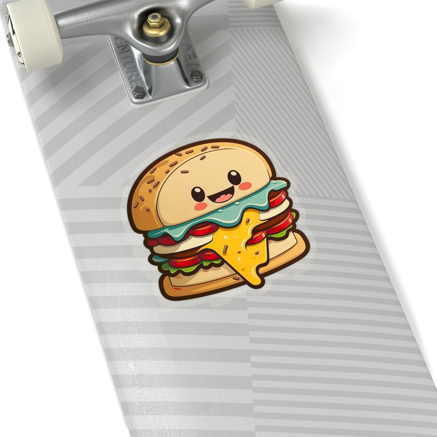 Kawaii Cheeseburger Sticker - Add Some Cute and Playful Style to Your Tech