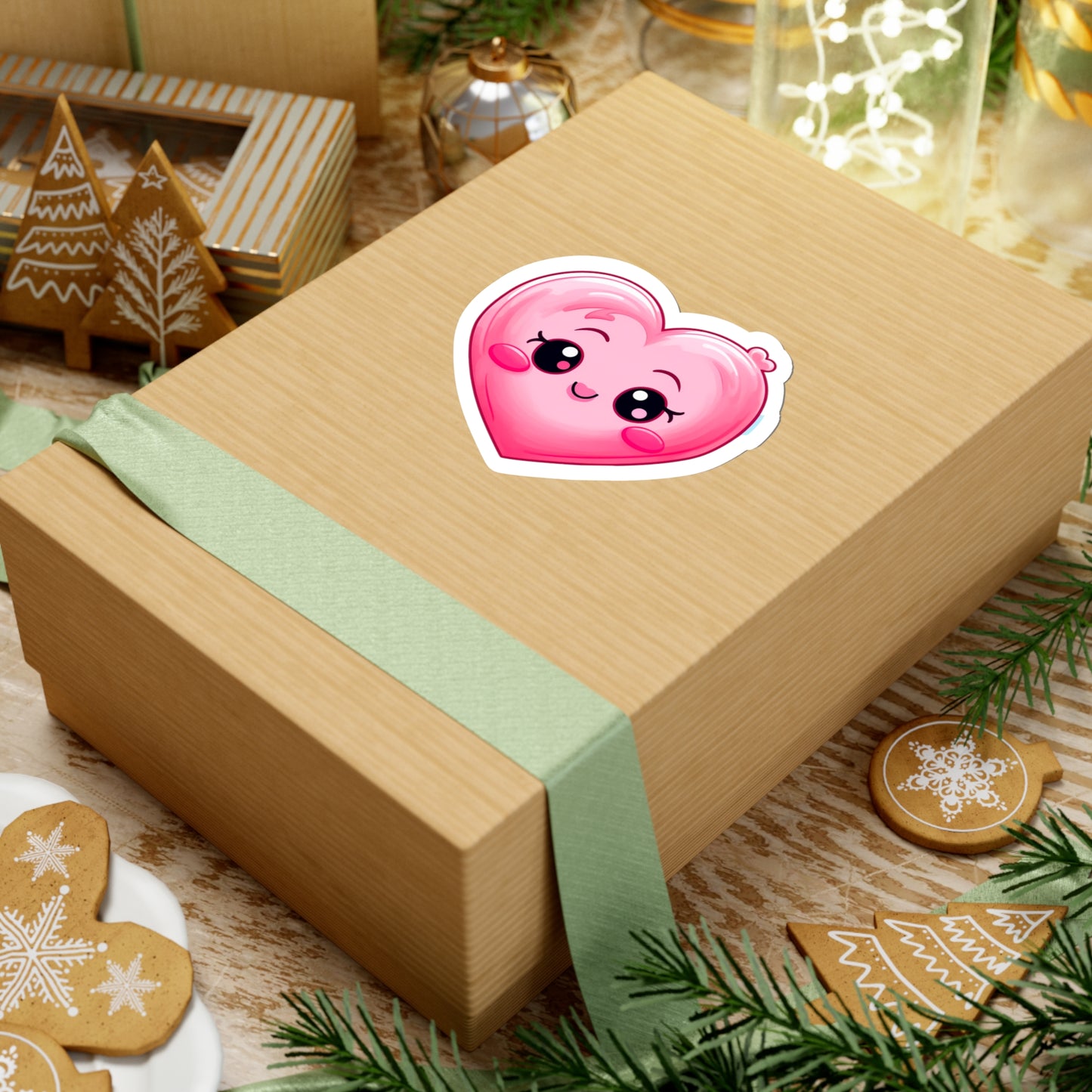 Cute Kawaii Heart Sticker - Spread Love and Cuteness with This Adorable Sticker