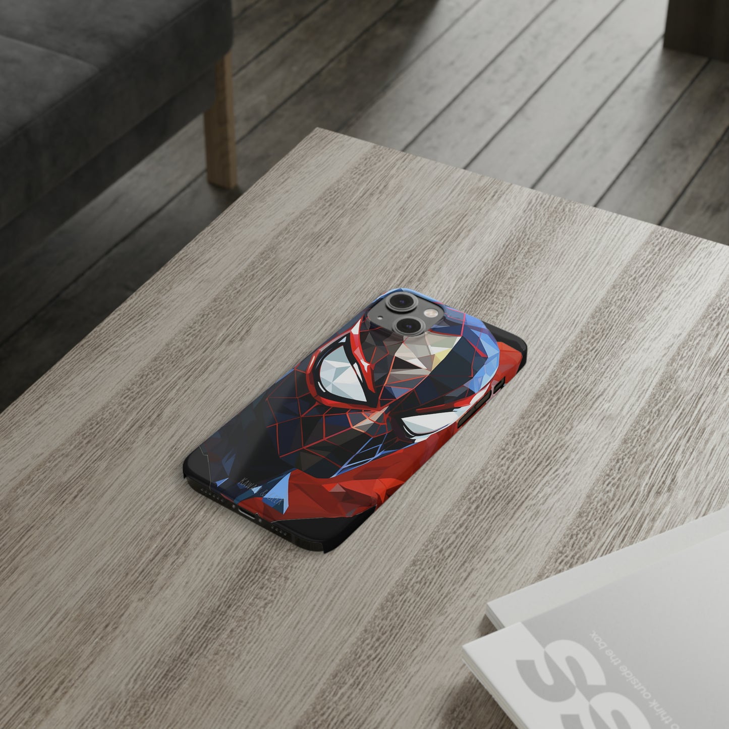 Miles Morales Slim Phone Case iPhone 15 Compatible - Embrace Superhero Style - Spider Man