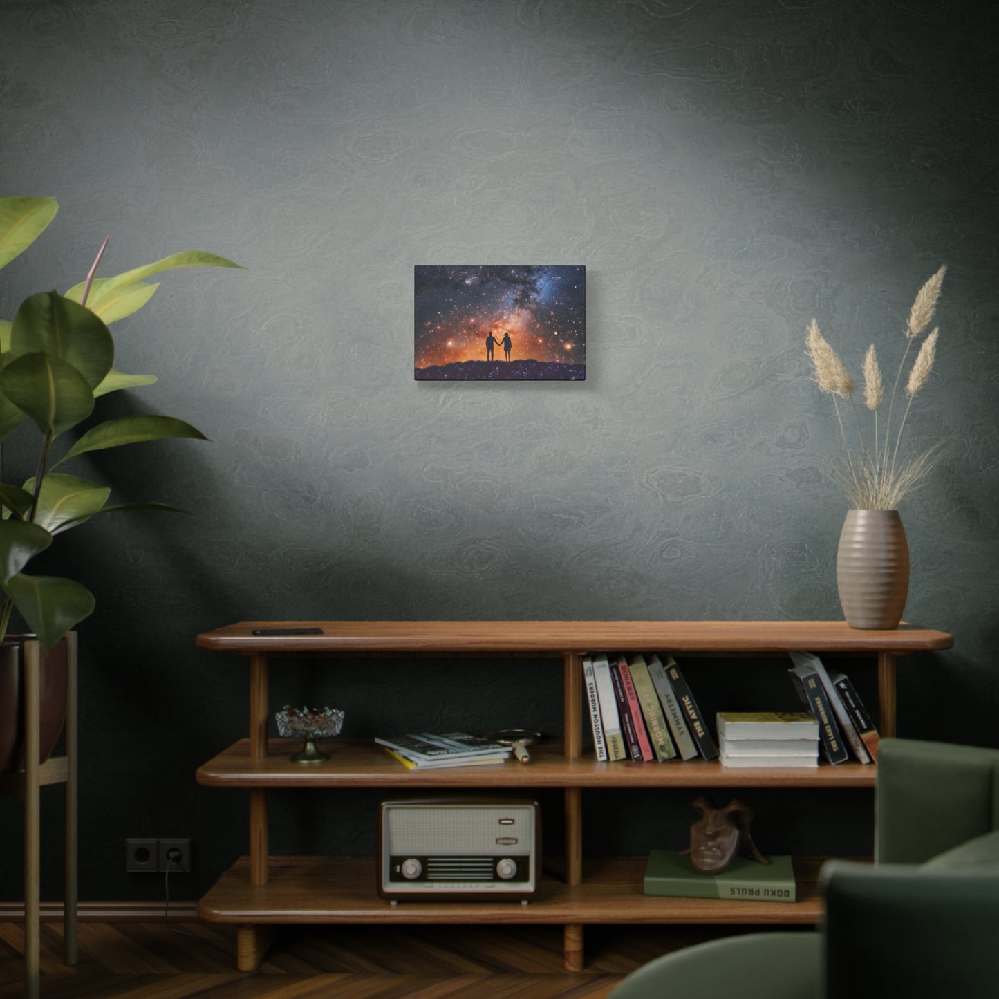 Lovers Night Sky Canvas - Capture the Magic of Love Beneath a Starlit Sky