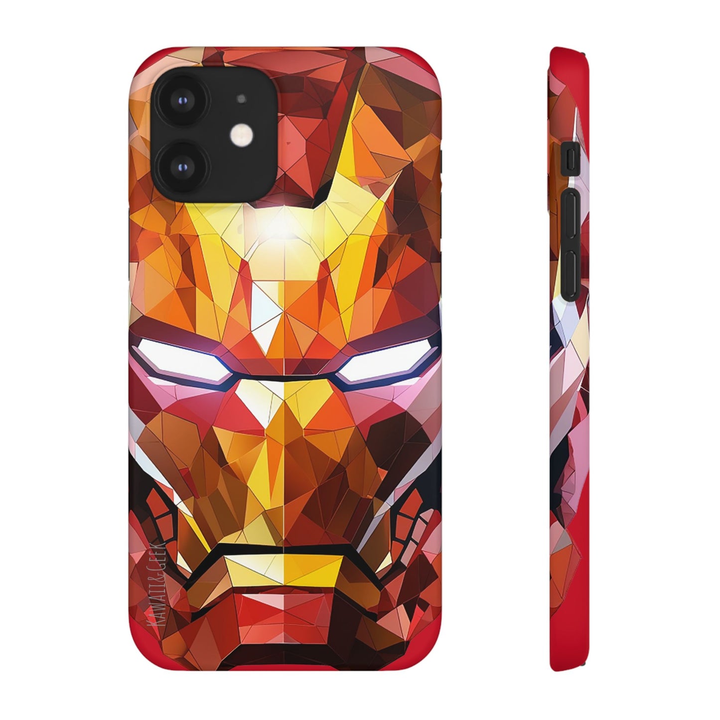 Phone Case - Iron Man helmet polygonal style