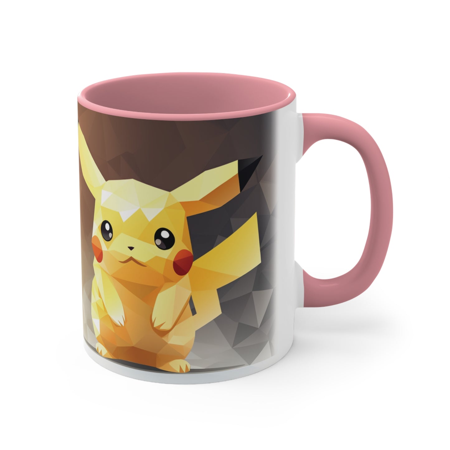 Pikachu Geometric Bicolor Mug - Unleash the Power of 'Pika Pika!'"