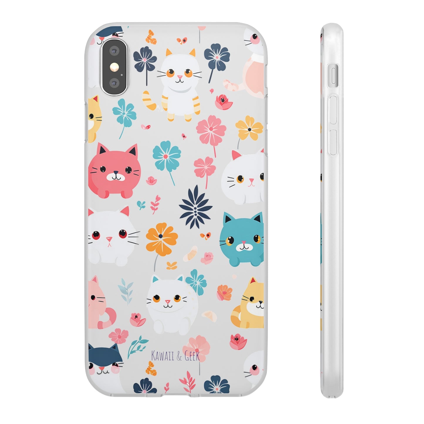 Playful Kittens: Flexi Transparent Phone Case