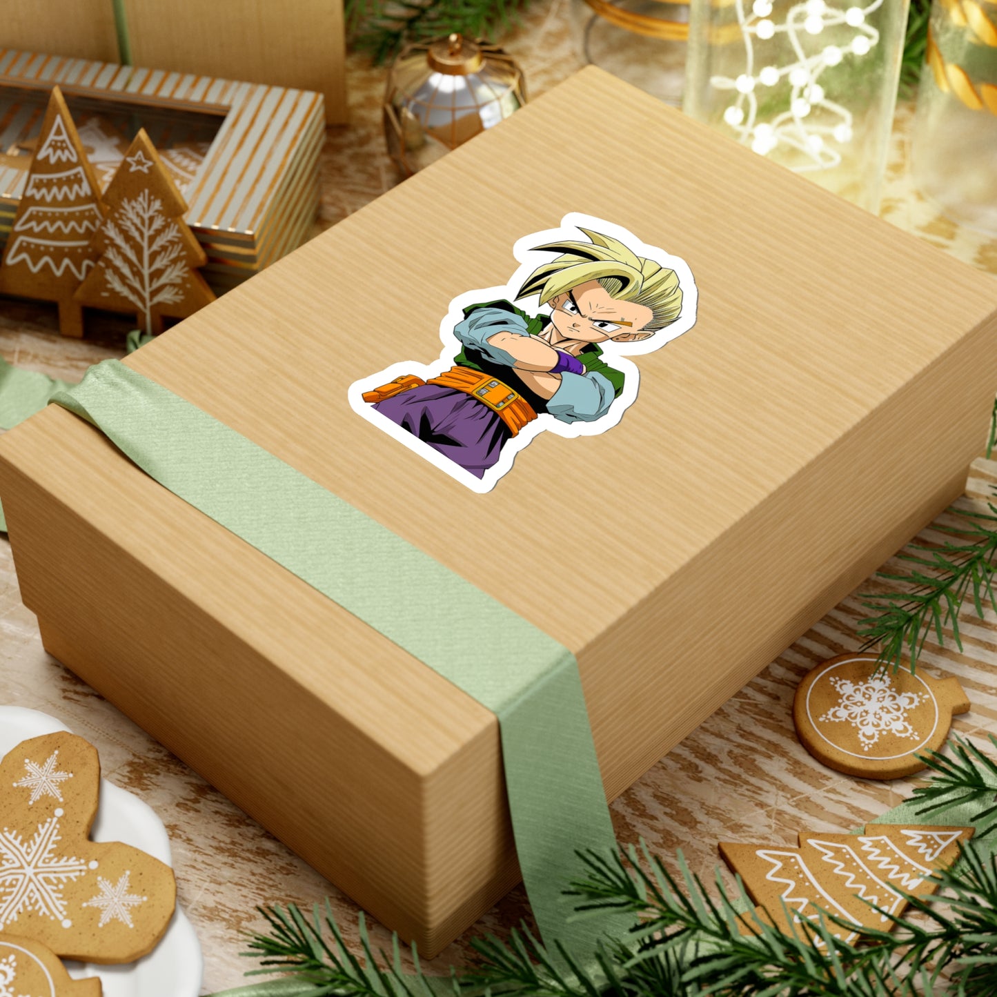 Serious Trunks from Dragon Ball Z Sticker - Add Some Anime Style to Your Tech