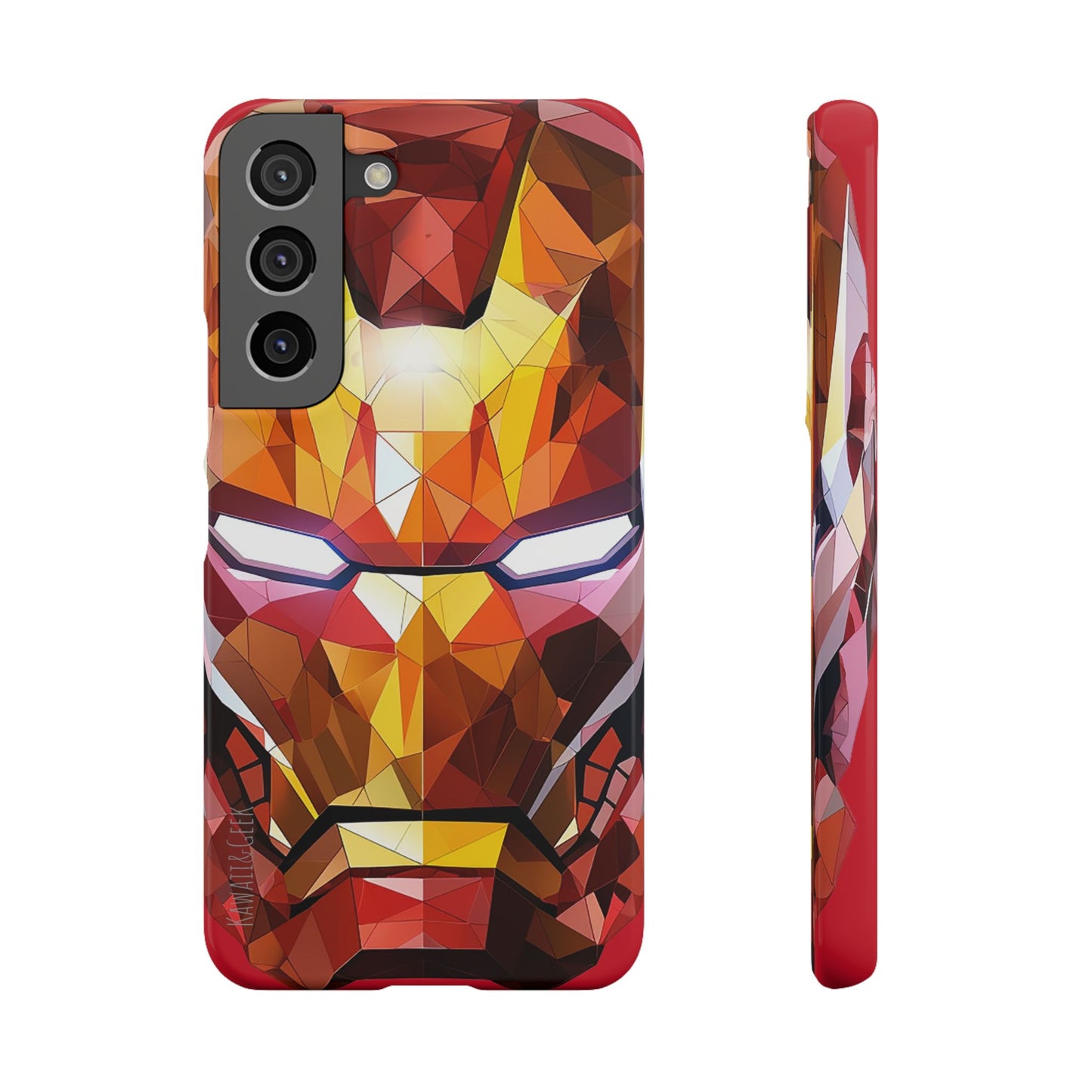 Phone Case - Iron Man helmet polygonal style