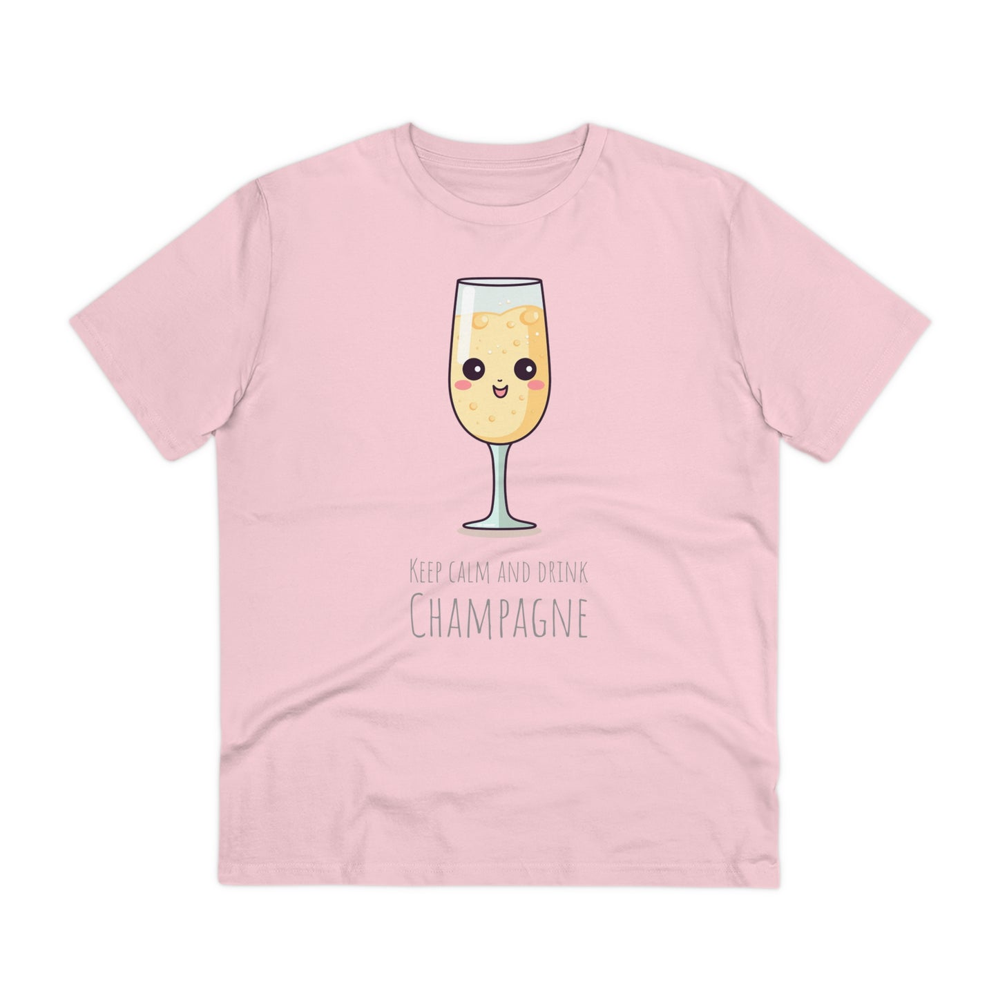 Keep Calm and Drink Champagne T-Shirt - Eco-Friendly Design