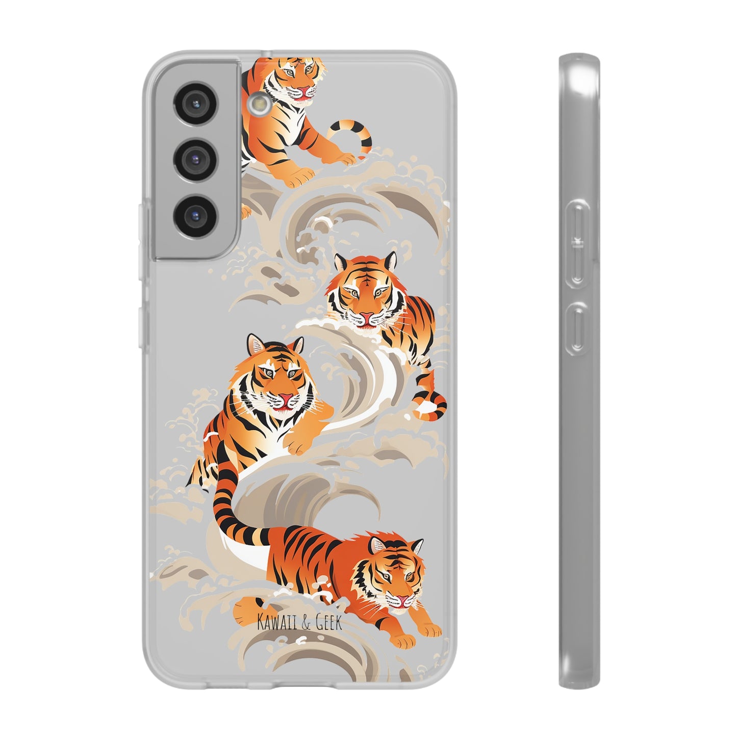 Elegant Chinese Ink Tiger Flexi Phone Case