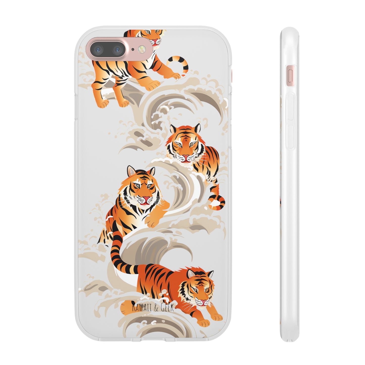 Elegant Chinese Ink Tiger Flexi Phone Case