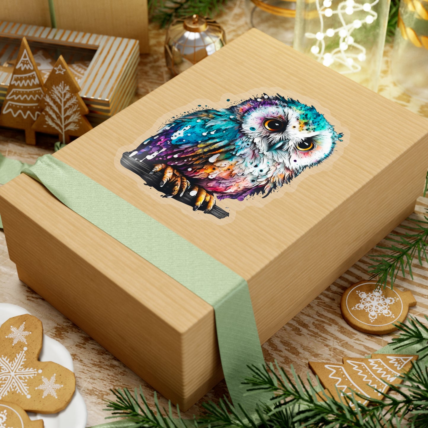 White Owl Sticker - Add Some Adorable and Unique Style to Your Tech