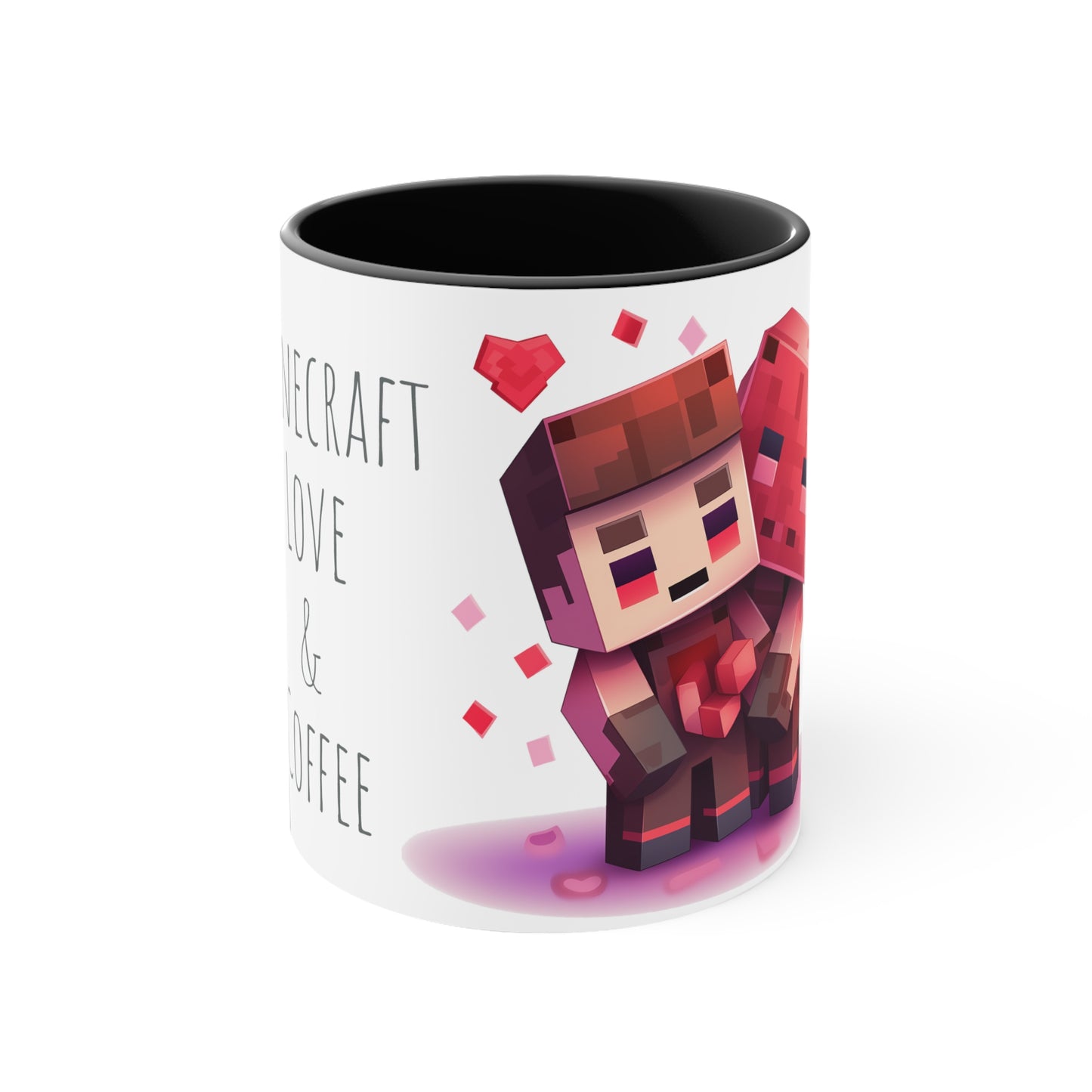 Minecraft Love & Coffee Mug - 11oz Bicolor Valentine's Special