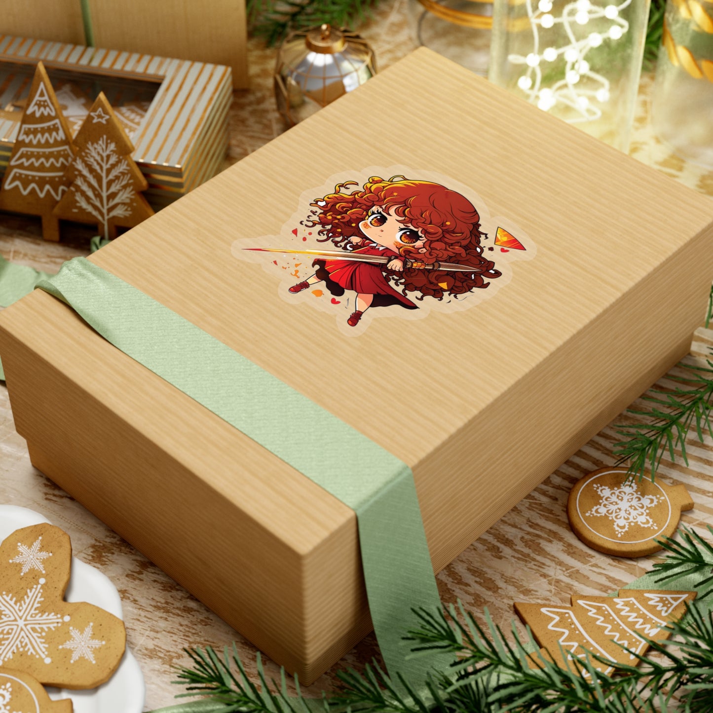 Hermione Granger Sticker ready for battle - Add Some Cute and Magical Style to Your Tech - Harry Potter