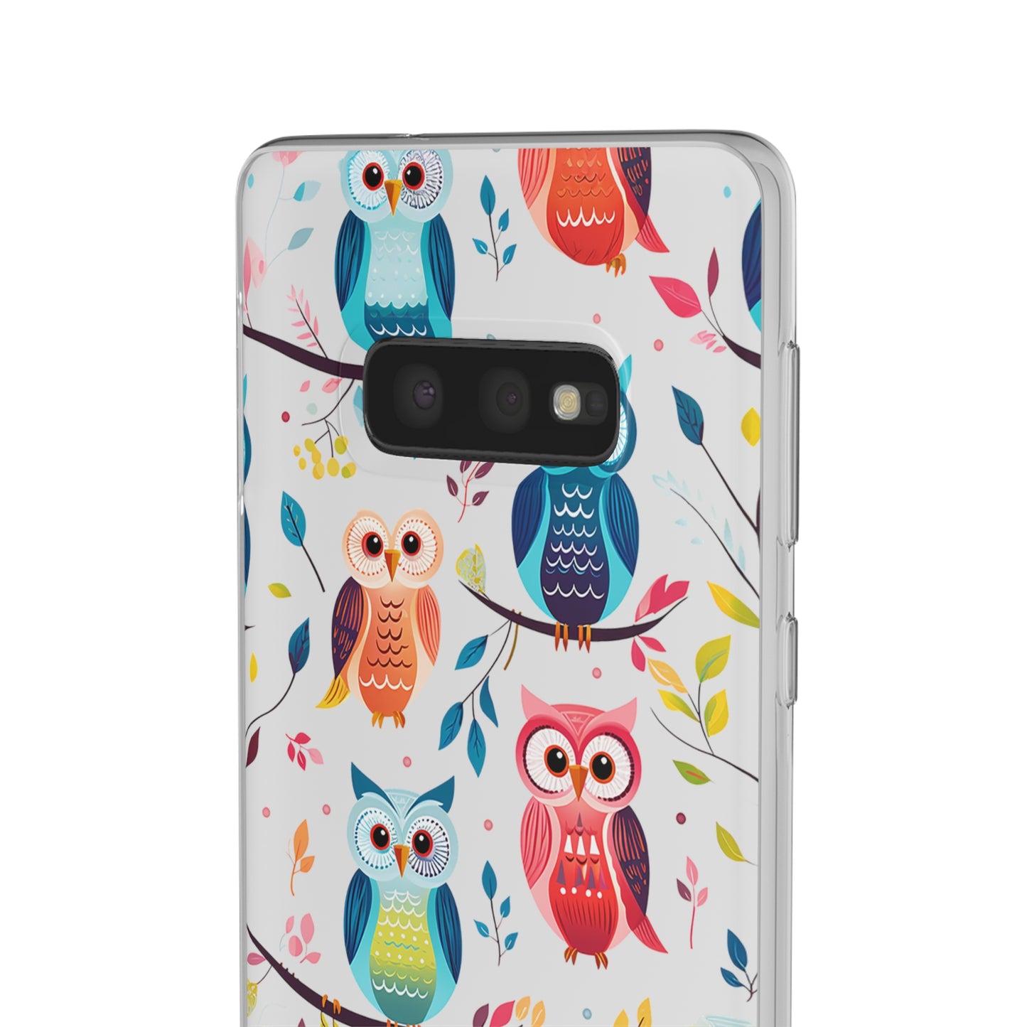 Whimsical Owl Flexi and Transparent Phone Case