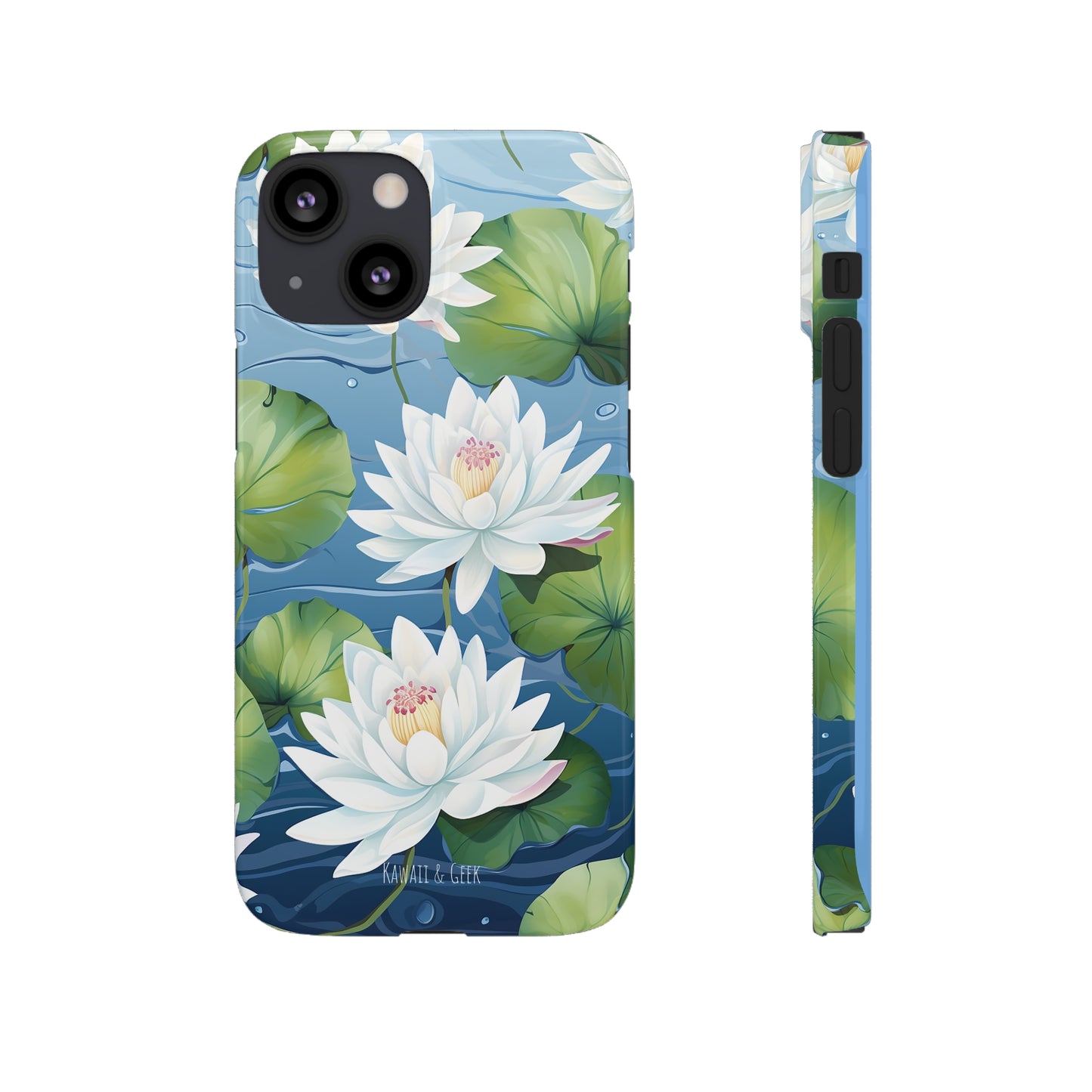 Elegant Water Lilies: Premium Phone Case