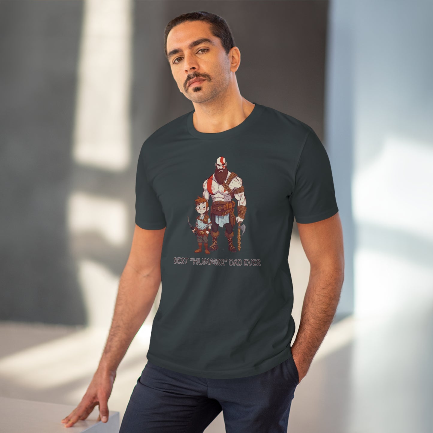 Kratos - God of War T-Shirt - BEST Hummrr Dad Ever - Celebrate Father's Day with Playful Style