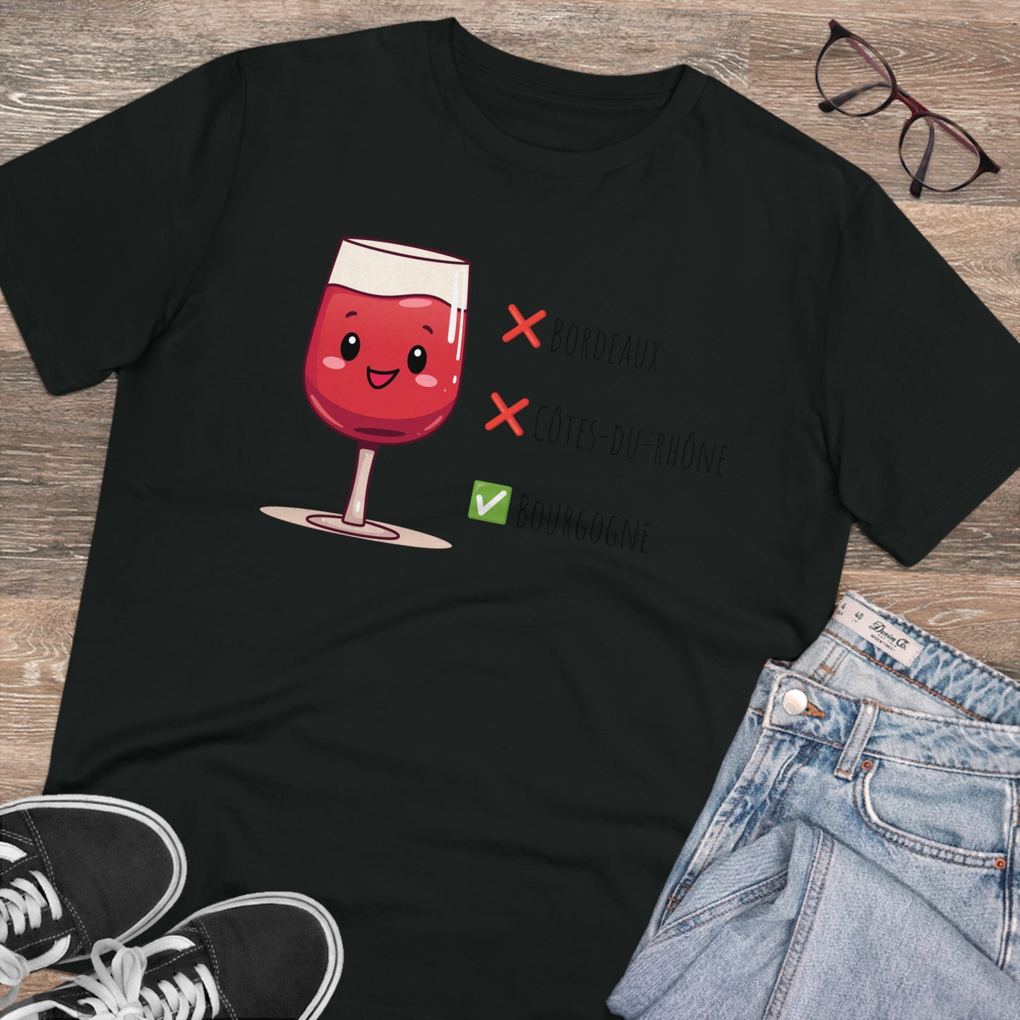 Eco-Friendly 'Bourgogne Wine Wins' T-Shirt - Wine Region Vote, Unisex"