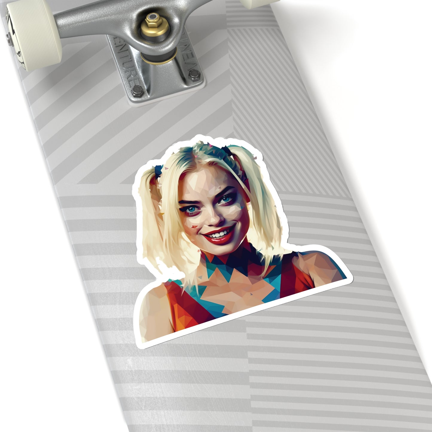 Margot Robbie Harley Quinn Sticker - A Faceted Tribute to the Queen of Chaos
