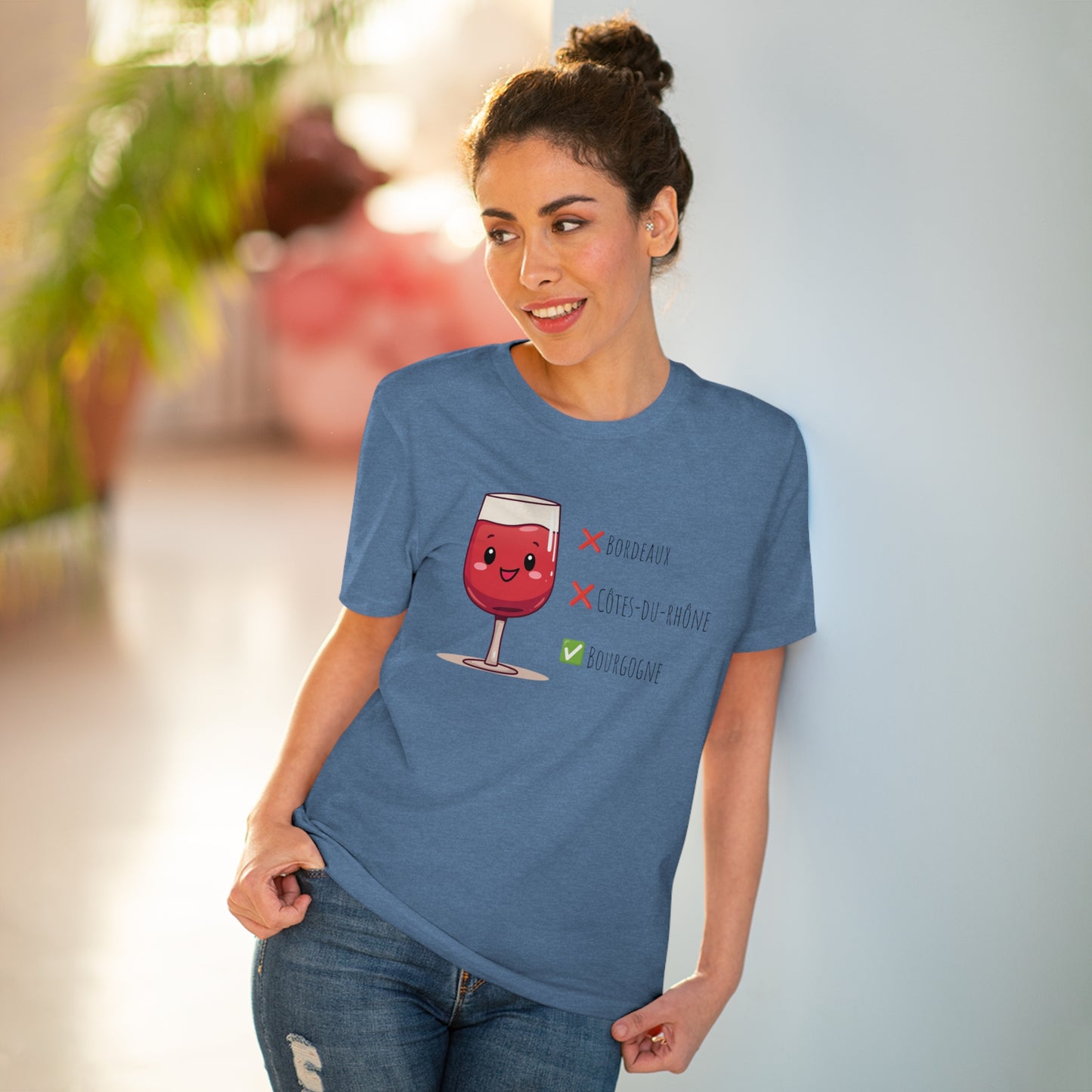 Eco-Friendly 'Bourgogne Wine Wins' T-Shirt - Wine Region Vote, Unisex"