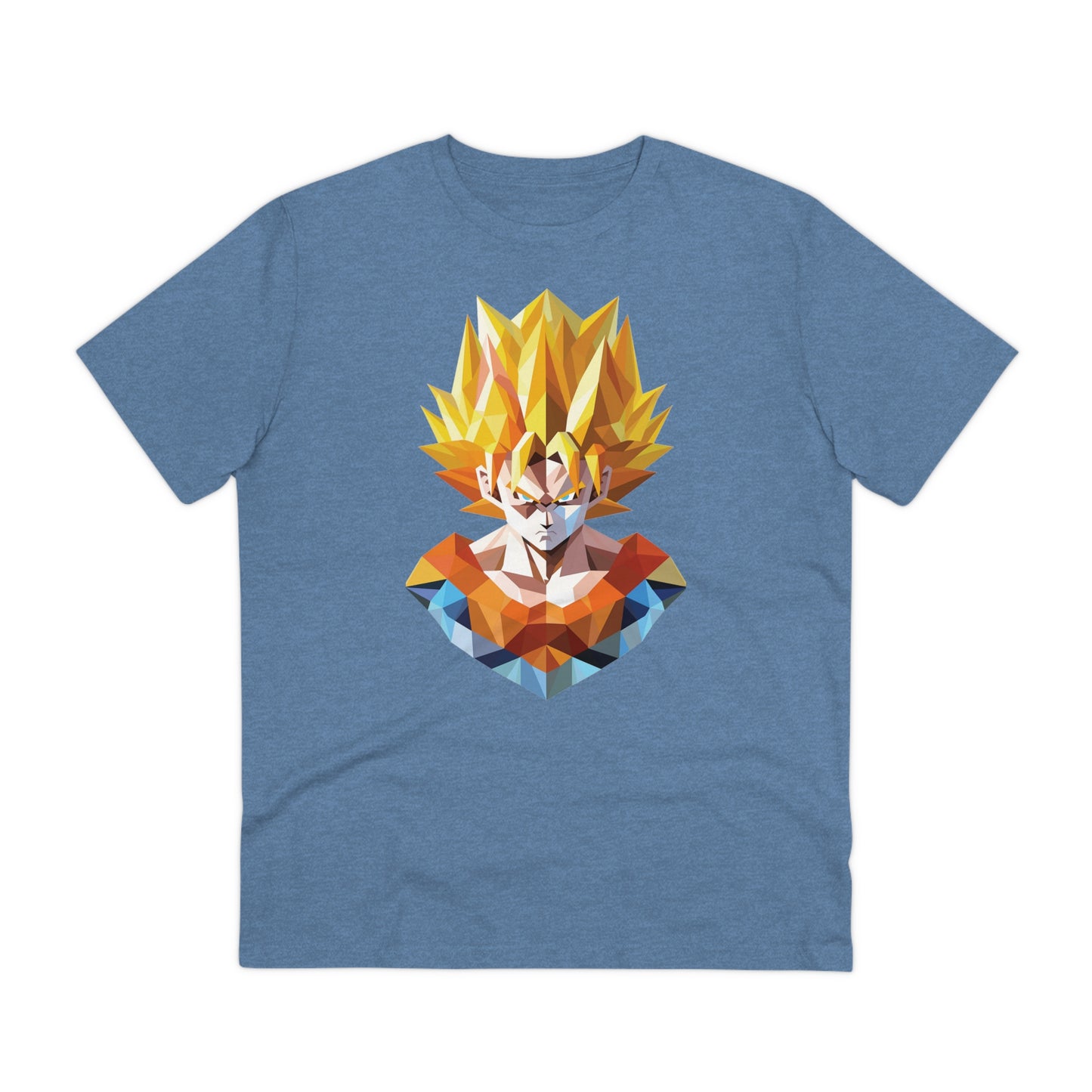 San Goku Super Saiyan Polygonal T-Shirt - Embrace Legendary Power
