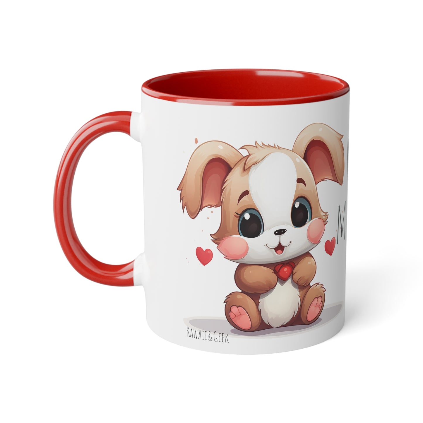 11oz Bi-Color Mug: "Morning Hug" Teddy Duo - EU