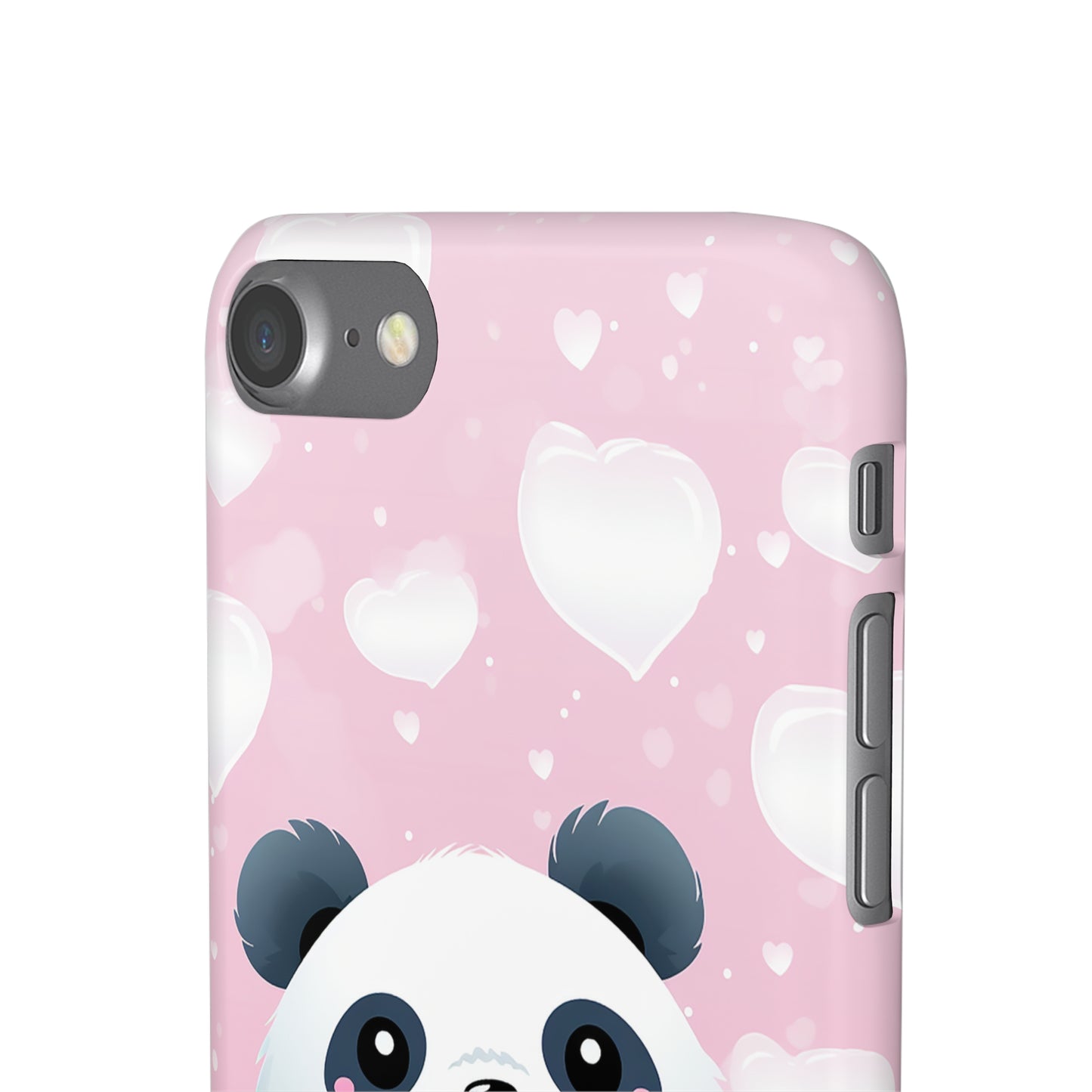 Cute Panda & Hearts Premium Phone Case