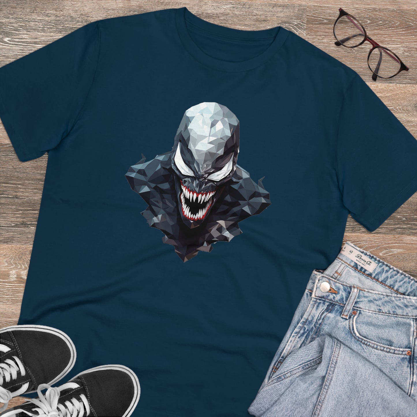 Venom Polygonal T-Shirt - Unleash the Symbiote Power