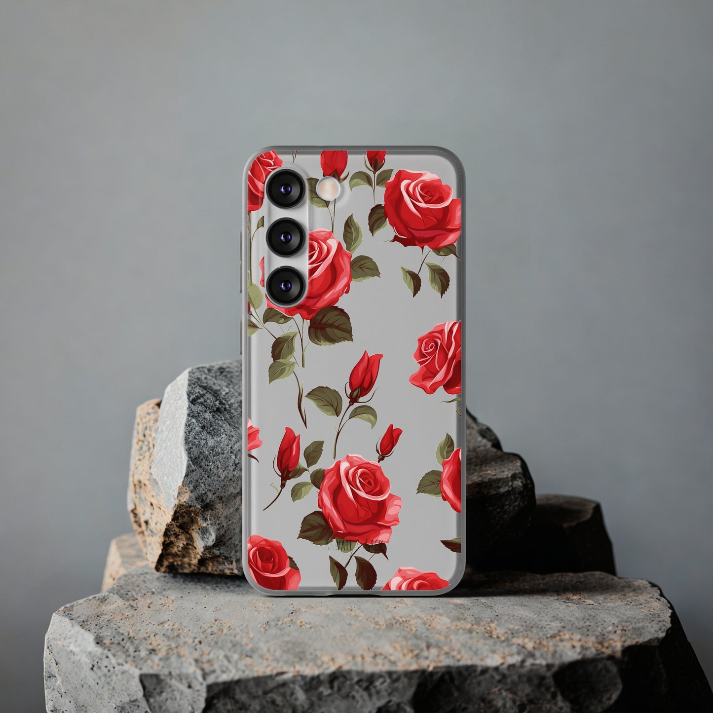 Delicate Rose Flexi Transparent Phone Case