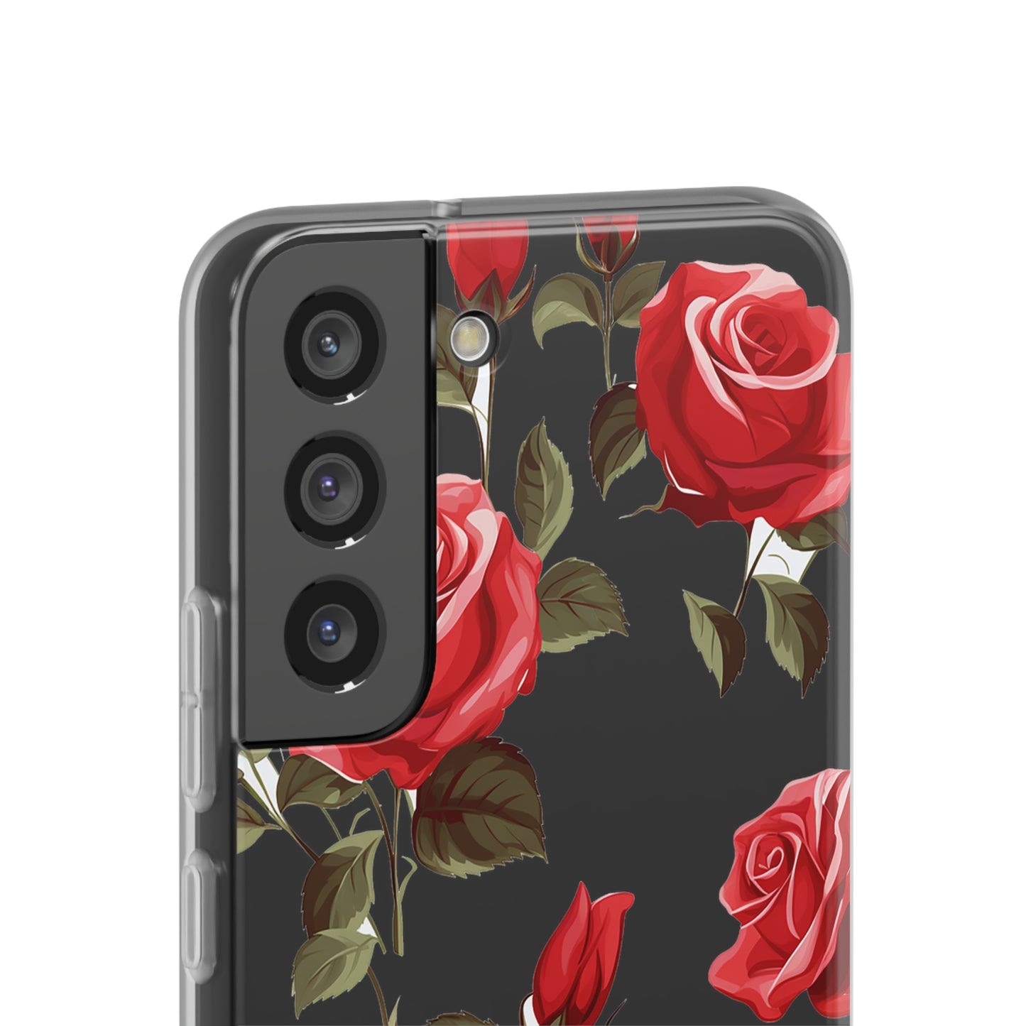 Delicate Rose Flexi Transparent Phone Case