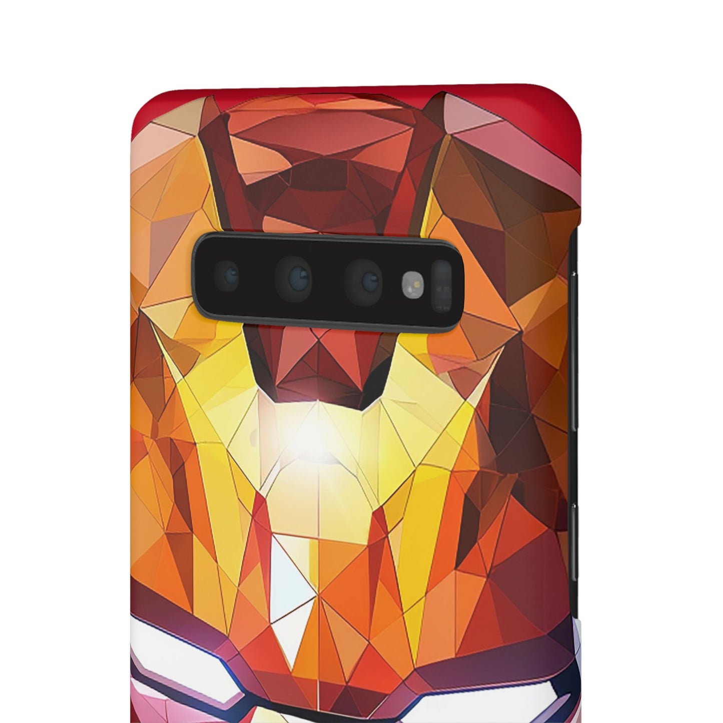 Phone Case - Iron Man helmet polygonal style